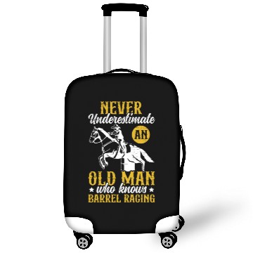 Discover Old Man Barrel Racing Rodeo Equestrian Horse Luggage Covers