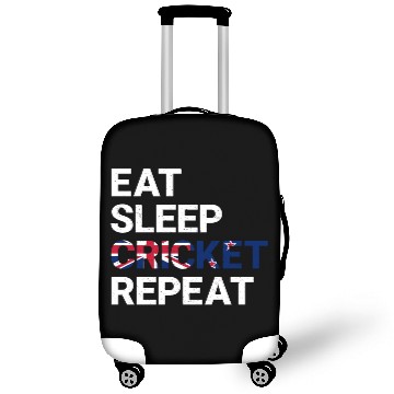 Discover Eat Sleep Cricket Repeat NZ Flag Sports Gift Luggage Covers