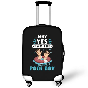 Discover Swimmer Scuba Diving Pool Boy Water Sport Luggage Covers