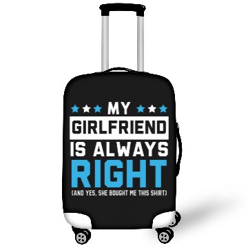Discover My Girlfriend Is Always Right Valentines Day Cupid Luggage Covers