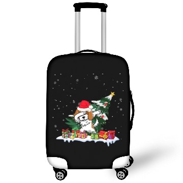 Discover Saint Bernard Christmas Dabbing Santa Xmas Pajama Luggage Covers