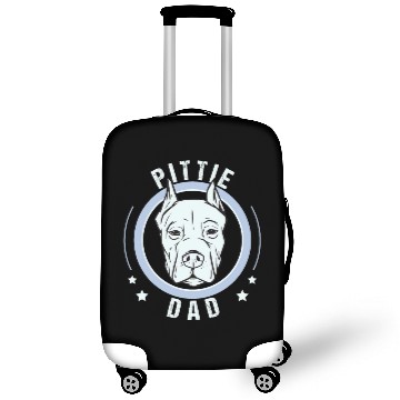Discover Pittie Dad Funny Pit Bull Dad Gifts Luggage Covers