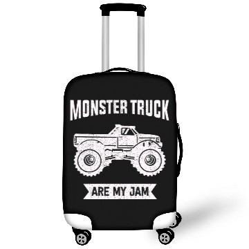 Discover Monster Trucks Are My Jam Vintage Retro Luggage Covers