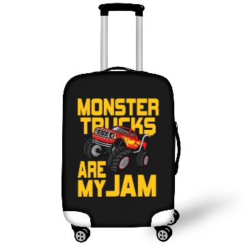 Discover Monster Trucks Are My Jam Vintage Retro Luggage Covers