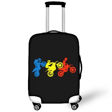 Discover Silhouette of three man riding a motorcycle with Luggage Covers
