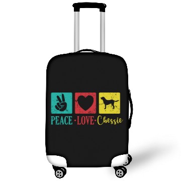 Discover Peace Love Chessie Dog Chesapeake Breed Luggage Covers