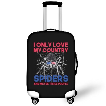 Discover I love america and spiders and maybe three people Luggage Covers