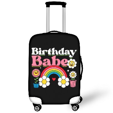 Discover Pastel Daisy Rainbow Birthday Girl Luggage Covers