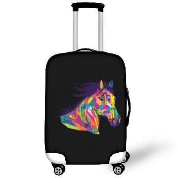 Discover Colorful pop art horse portrait - pony Luggage Covers