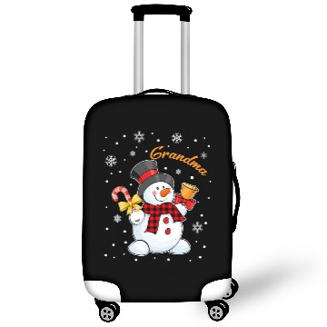 Discover Grandma Snowman Candy Cane Christmas Red Plaid Luggage Covers