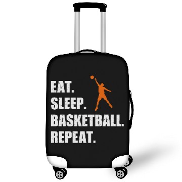Discover Eat Sleep Basketball Repeat Funny Basketball Luggage Covers