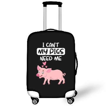 Discover Farm Animal Piglet Farmer Funny Gift Pig Luggage Covers