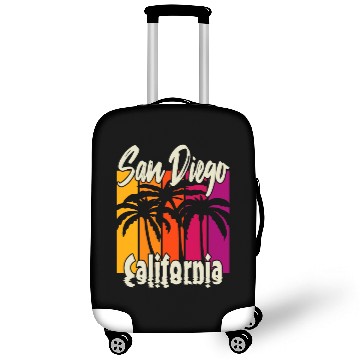 Discover Vintage San Diego California Luggage Covers