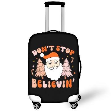 Discover Retro Groovy Don't Stop Believin' Christmas Cute Luggage Covers