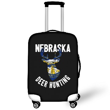 Discover Nebraska Deer Hunting Buck Stag Hunter Luggage Covers