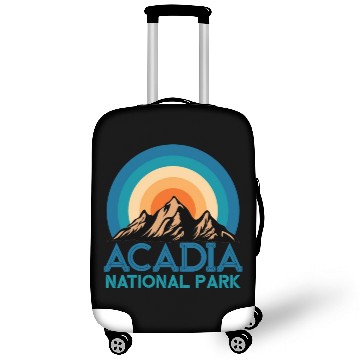 Discover Cool Vintage Retro Acadia National Park Mountain Luggage Covers