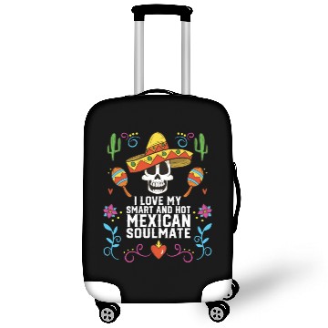 Discover I Love My Smart And Hot Mexican Soulmate Mexico Luggage Covers