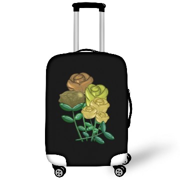 Discover flowers bouquet symbol nature yellow Luggage Covers
