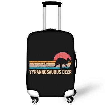 Discover Funny Kangaroo Tyrannosaurus Deer Retro Luggage Covers