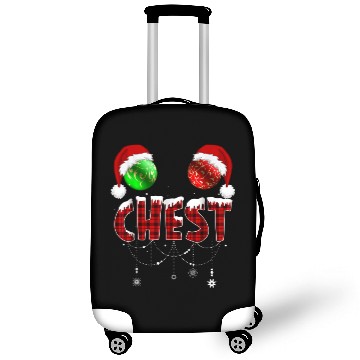 Discover Chest Nuts Christmas Funny Matching Couple Luggage Covers