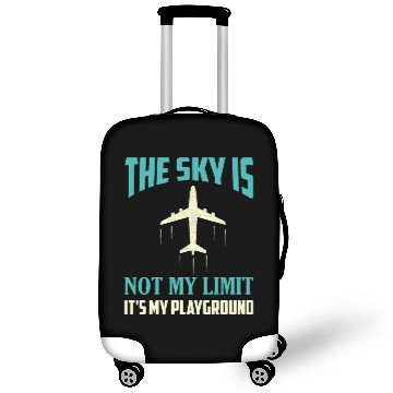 Discover The Sky Is Not My Limit It's My Playground Pilot A Luggage Covers