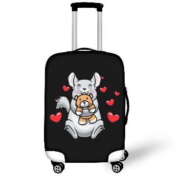 Discover Kawaii Chinchilla Stuffed Animal Rodent Luggage Covers