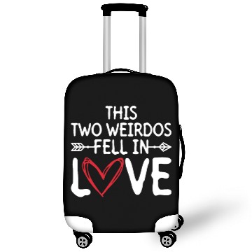 Discover This Two Weirdos Fell In Love - Bride Groom Luggage Covers