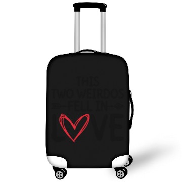 Discover This Two Weirdos Fell In Love - Bride Groom Luggage Covers