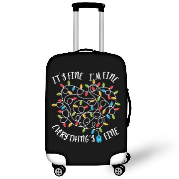Discover It's Fine Im Fine Everythings Fine Women Christmas Luggage Covers