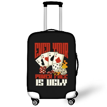 Discover Poker Casino Poker Player Gambling Roulette Gift Luggage Covers