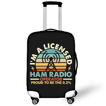 Discover Ham Radio I'm A Licensed Ham Retro Radio Operator Luggage Covers