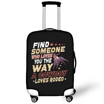 Discover Rodeo Bull Riding Livestock Show Farmer Cattle Luggage Covers