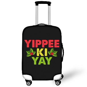 Discover Yippee-Ki-Yay Funny Christmas Apparel Luggage Covers