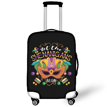 Discover Mask Shenanigans Festival Parade Beads Mardi Gras Luggage Covers