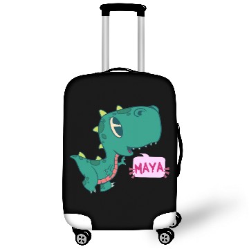 Discover MAYA - Lovely girl name with cute dinosaur Luggage Covers