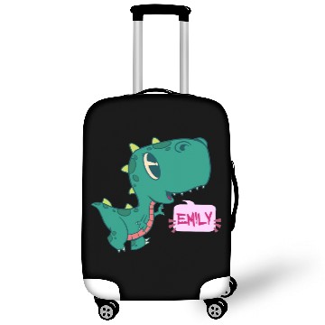 Discover EMILY - Lovely girl name with cute dinosaur Luggage Covers