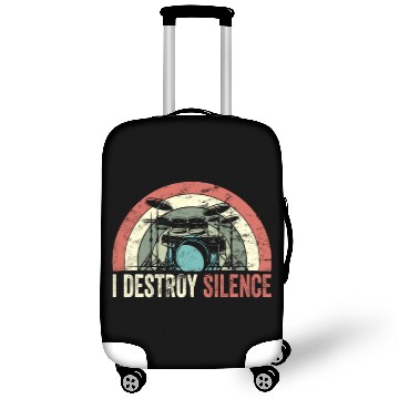 Discover I Destroy Silence Drummer Band Music Beat Drum Luggage Covers