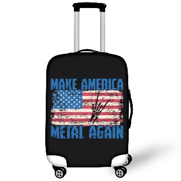 Discover Make America Metal again Heavy Metal Music Luggage Covers