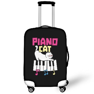 Discover Piano Cat Musician Musical Instrument Pianist Luggage Covers