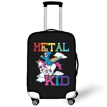 Discover Metal Kid Music Grim Unicorn Rocker Rock Luggage Covers