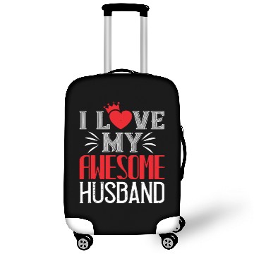 Discover i love my awesome husband Tshirt204 Luggage Covers