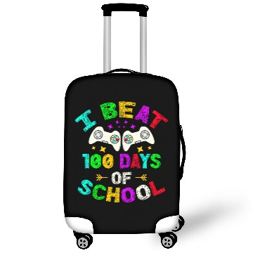 Discover I Beat 100 Days Of School Video Game Player Kid Luggage Covers