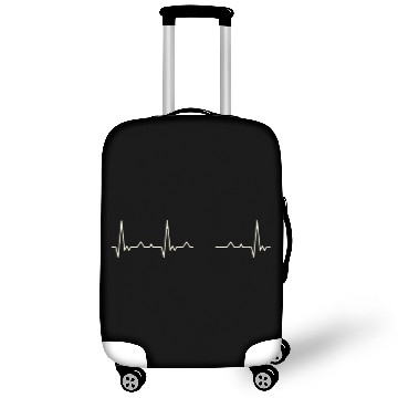 Discover Triceratops Dinosaur Skeleton. Heart. Love. EKG. Luggage Covers