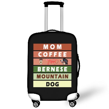Discover I love mom coffee and my bernese mountain dog Luggage Covers