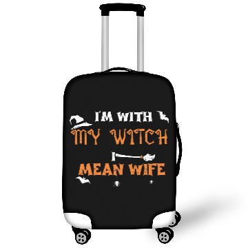 Discover I'm With My Witch I Mean Wife Luggage Covers