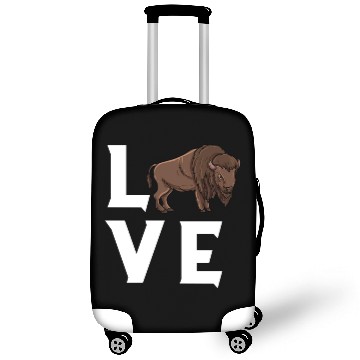 Discover Bison Love Cow Buffalo National Park Western Luggage Covers