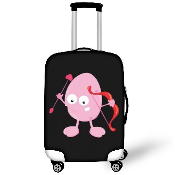 Discover Kids Valentines Day Valentine Light Pink Monster Luggage Covers