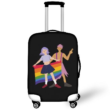 Discover lesbian lgbtq pride valentine day 202 valentines Luggage Covers
