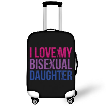 Discover I Love My Bisexual Daughter Bi Pride Mom Luggage Covers