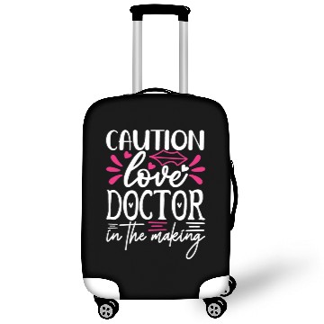 Discover Sweet Valentines Day Caution Love Doctor in the Ma Luggage Covers